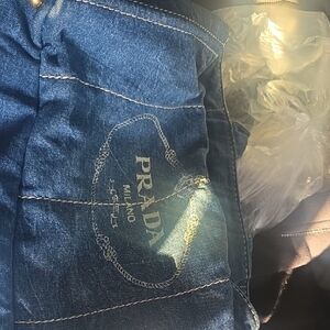 Prada Blue Denim Bag